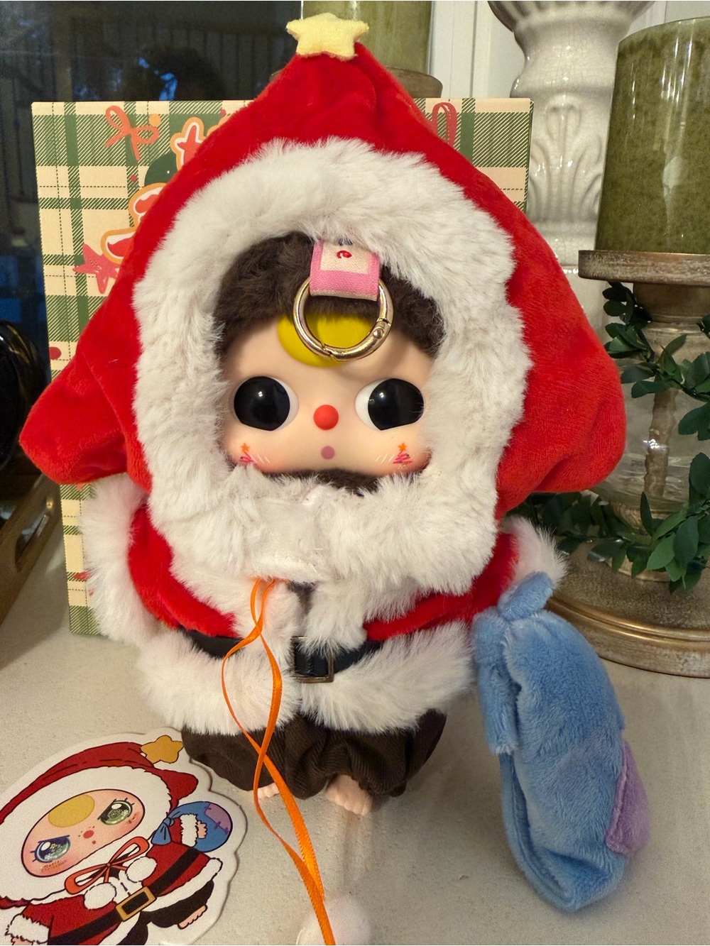 Baby Three Christmas Carnival Plush Pendant